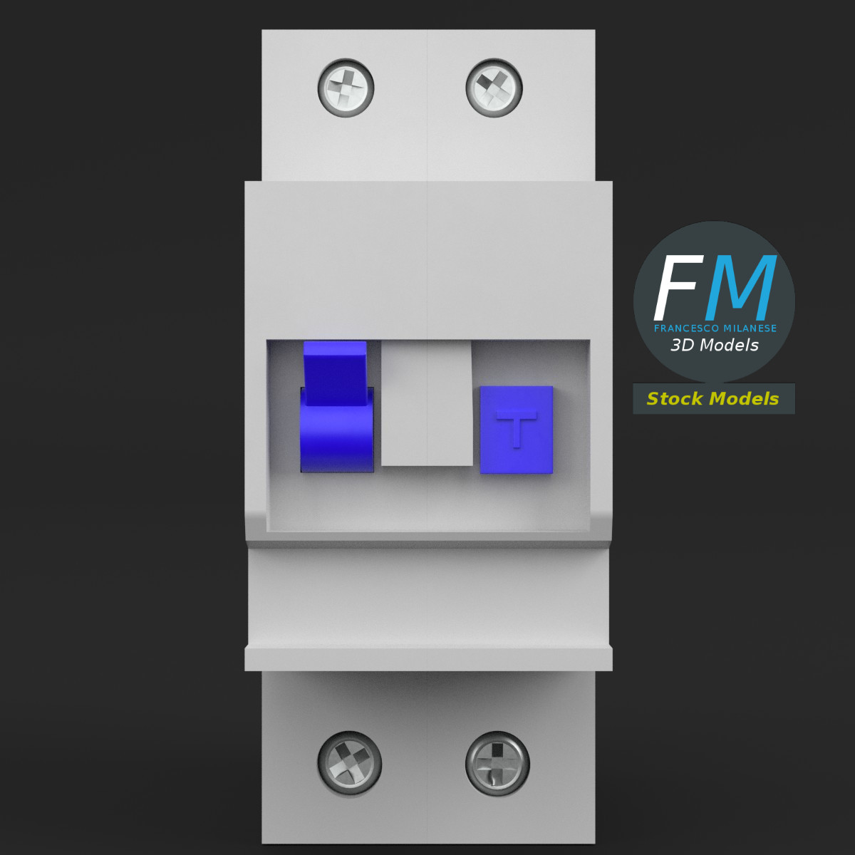 3D-Modell - Fehlerstromschutzschalter - 03