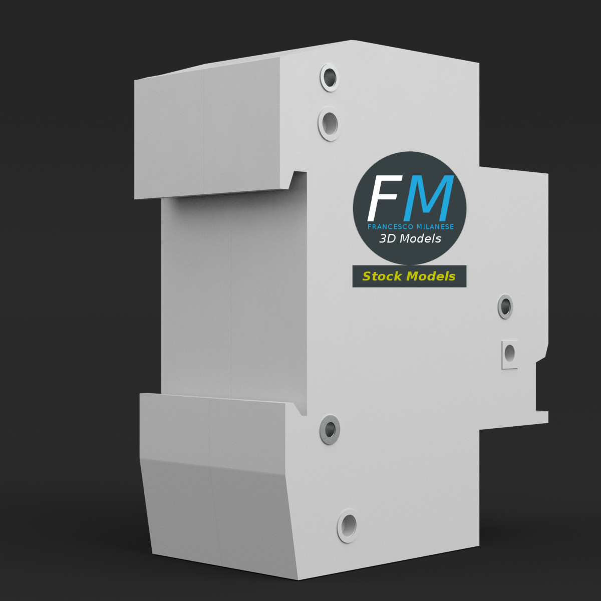 3D-Modell - Fehlerstromschutzschalter - 04