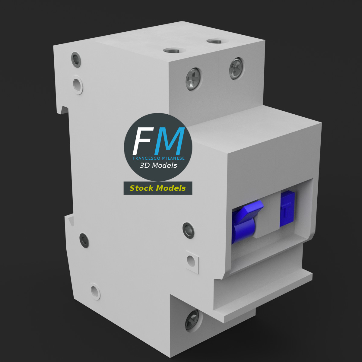 3D-Modell - Fehlerstromschutzschalter - 05