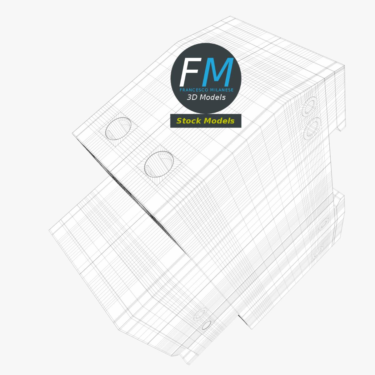3D-Modell - Fehlerstromschutzschalter - 08