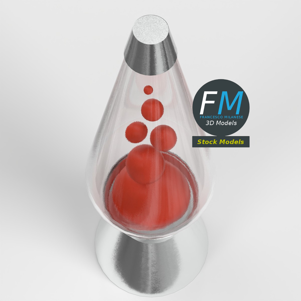 3D-Modell - Retro-Flüssigkeitsbewegungslampe - 06