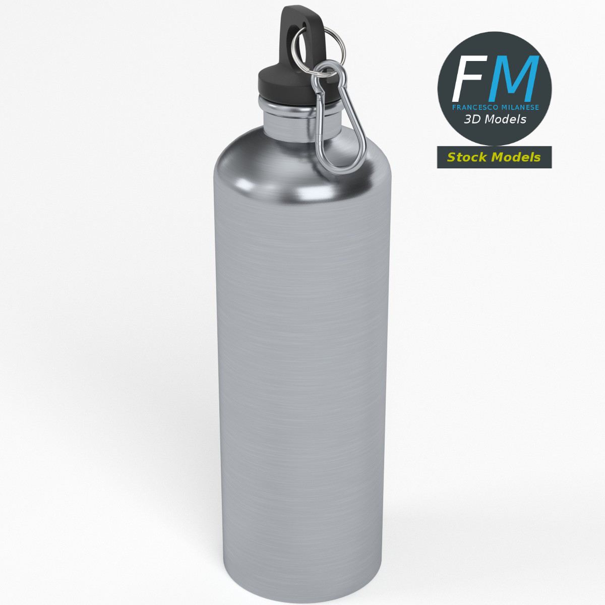3D-Modell - Wiederverwendbare Trinkflasche - 02