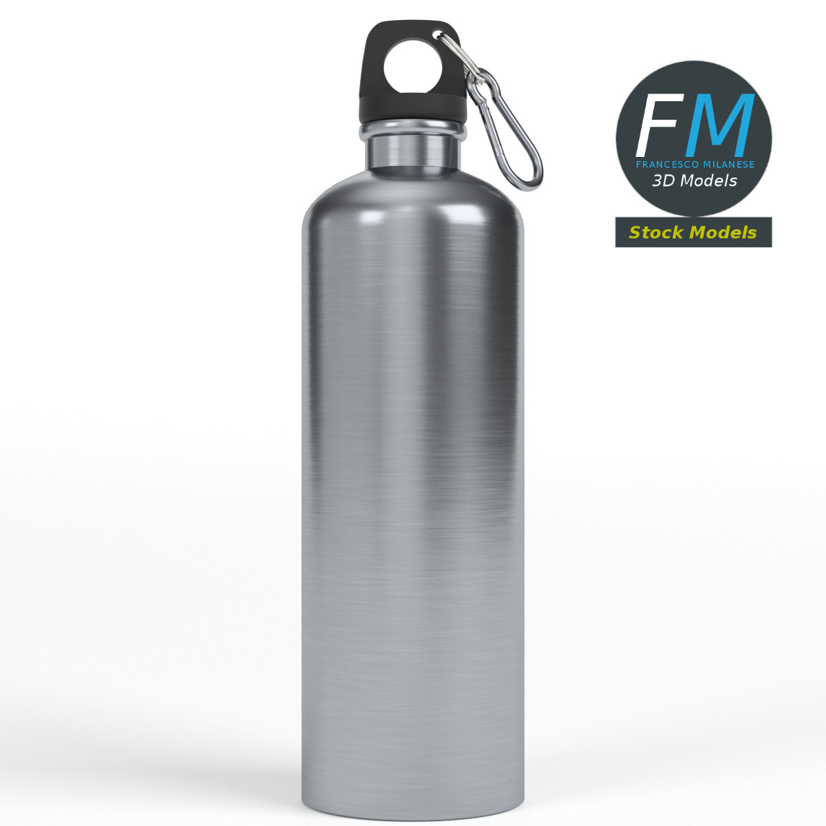 3D-Modell - Wiederverwendbare Trinkflasche - 03