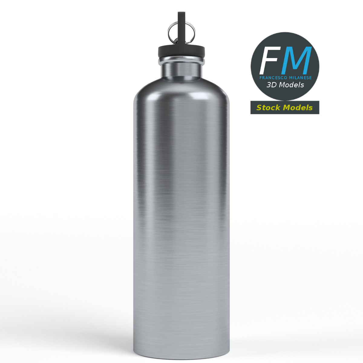 3D-Modell - Wiederverwendbare Trinkflasche - 04