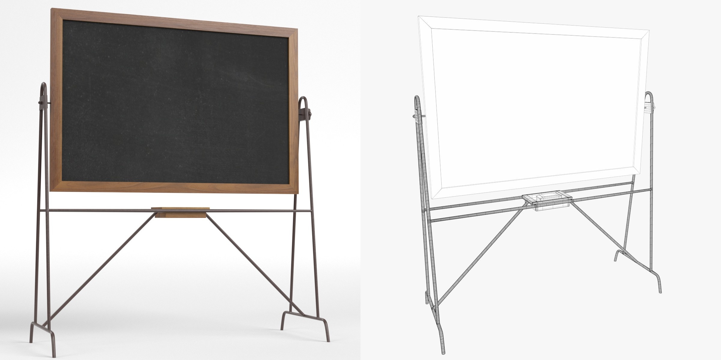 3D-Modell - Wendbare Schultafel