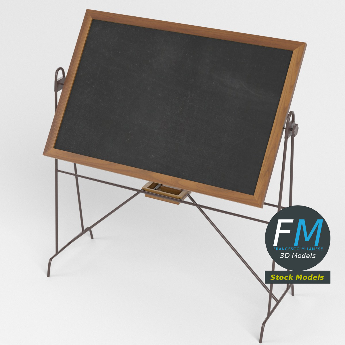 3D-Modell - Wendbare Schultafel - 02