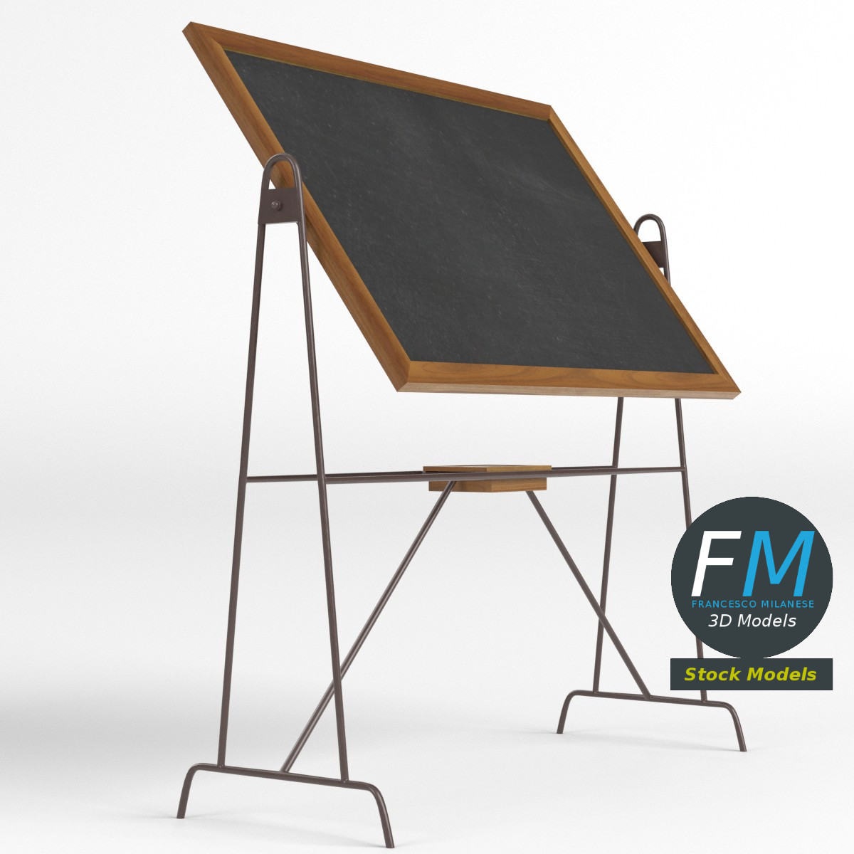3D-Modell - Wendbare Schultafel - 03