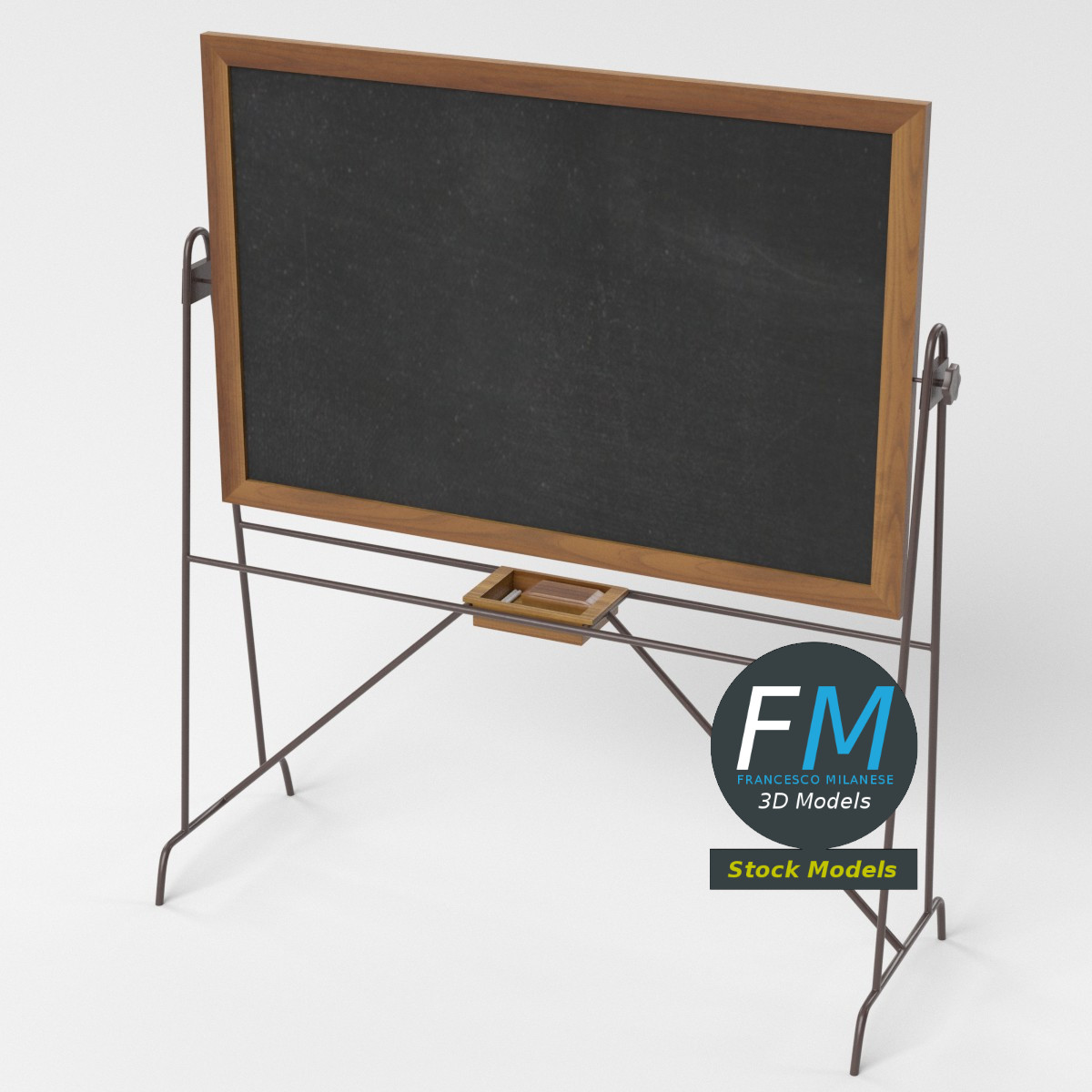 3D-Modell - Wendbare Schultafel - 05