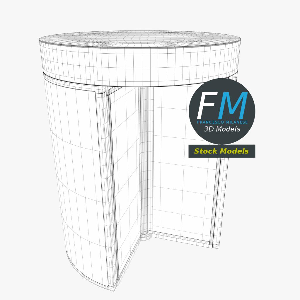 3D-Modell - Drehtür - 07