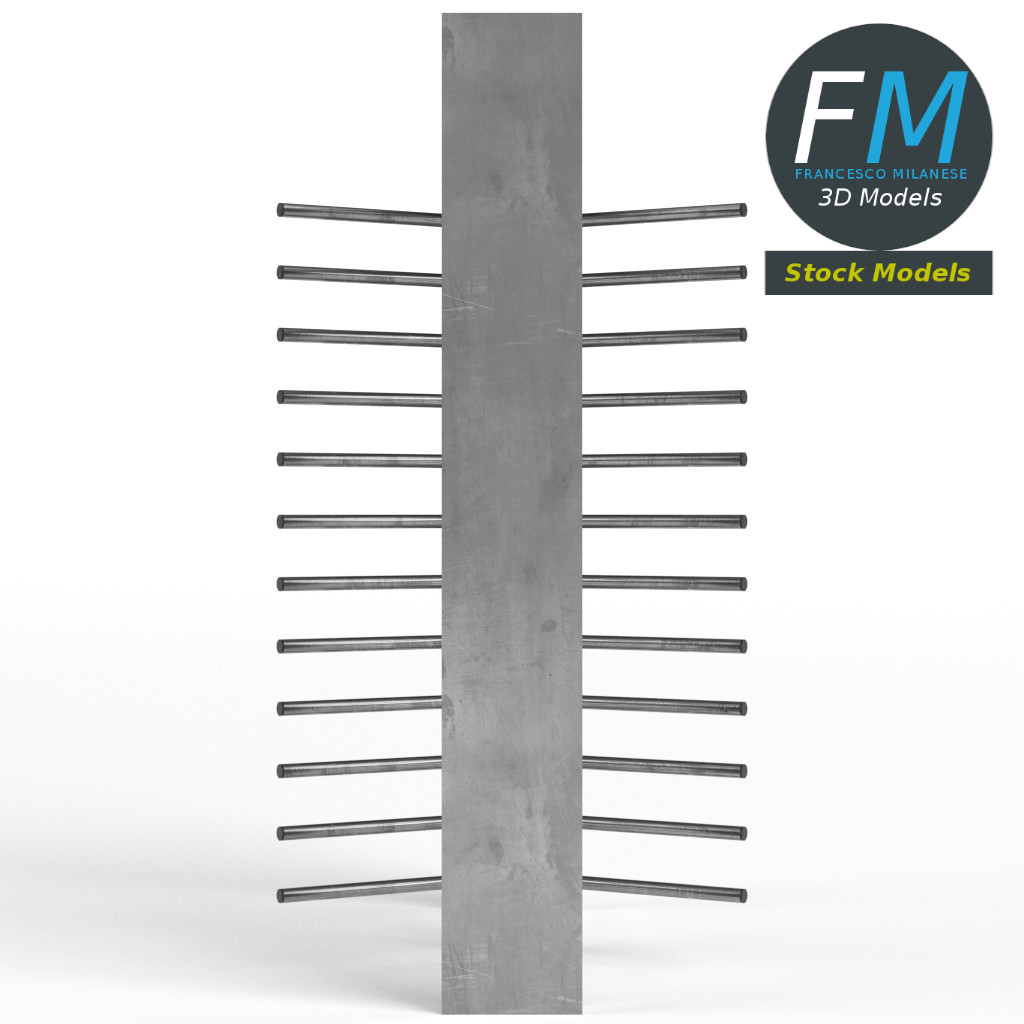 3D-Modell - Drehkreuztor - 04