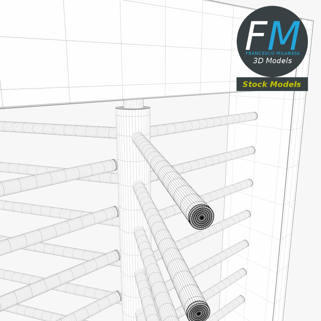 3D-Modell - Drehkreuztor - 08