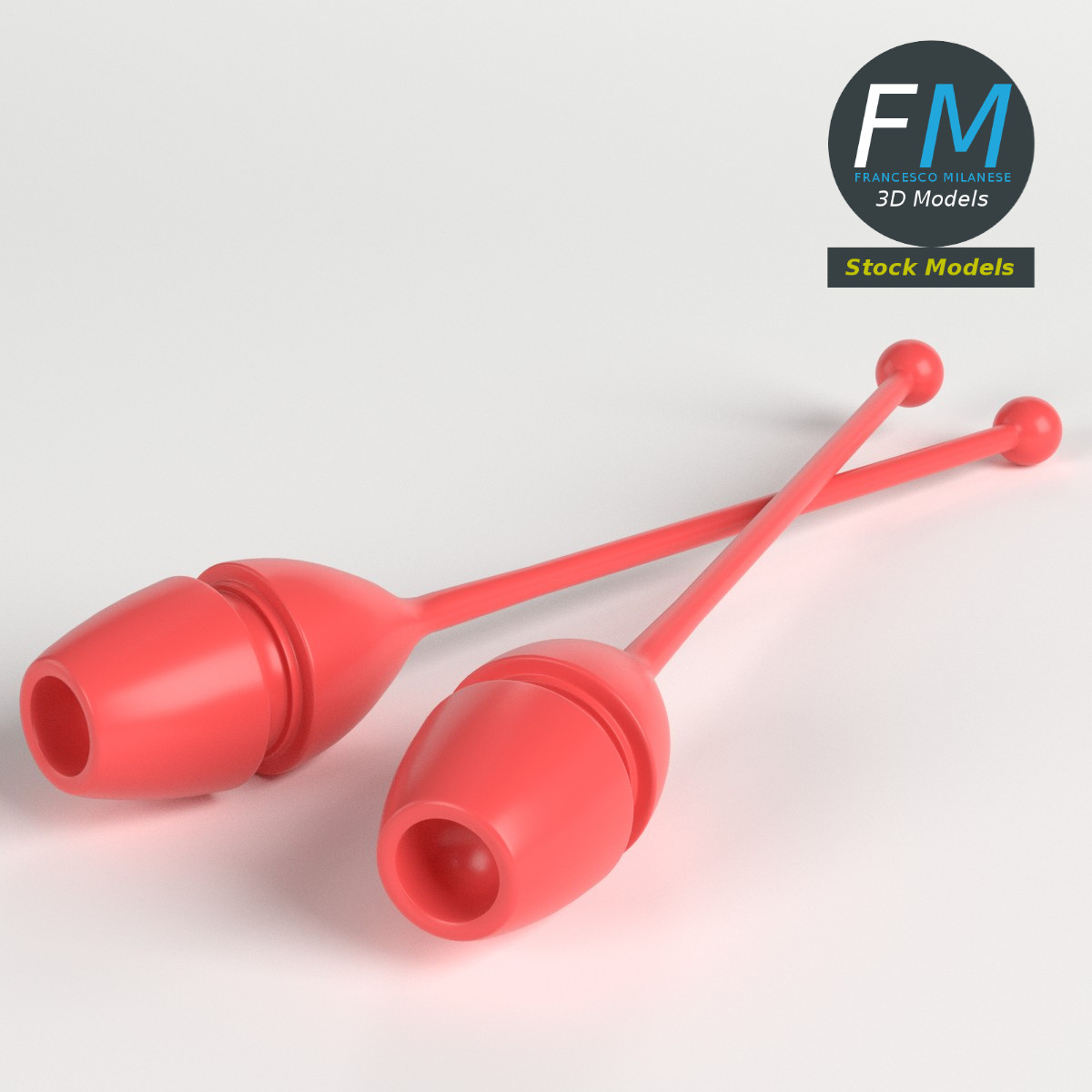 3D-Modell - Keulen für Rhythmische Sportgymnastik - 01
