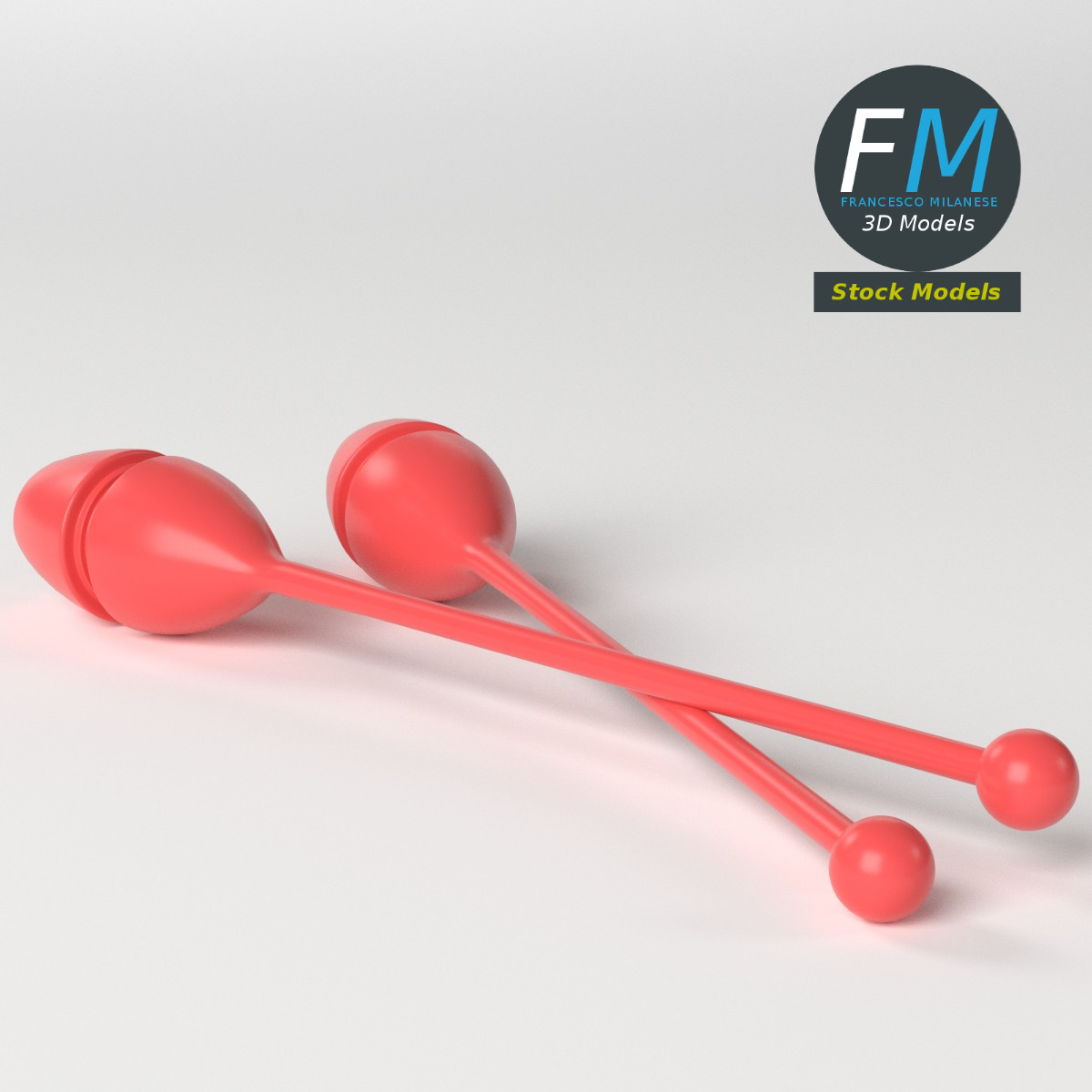 3D-Modell - Keulen für Rhythmische Sportgymnastik - 05