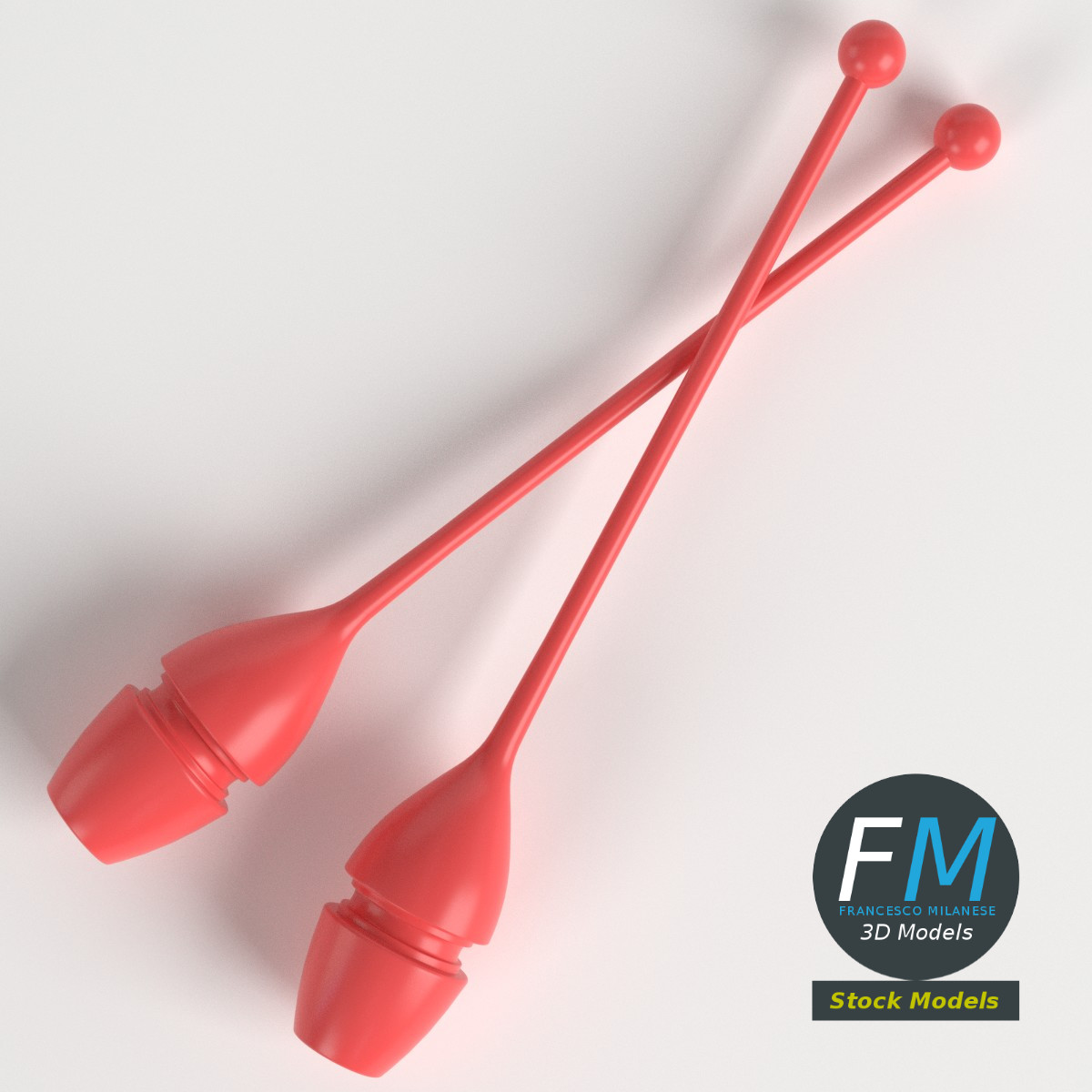 3D-Modell - Keulen für Rhythmische Sportgymnastik - 06