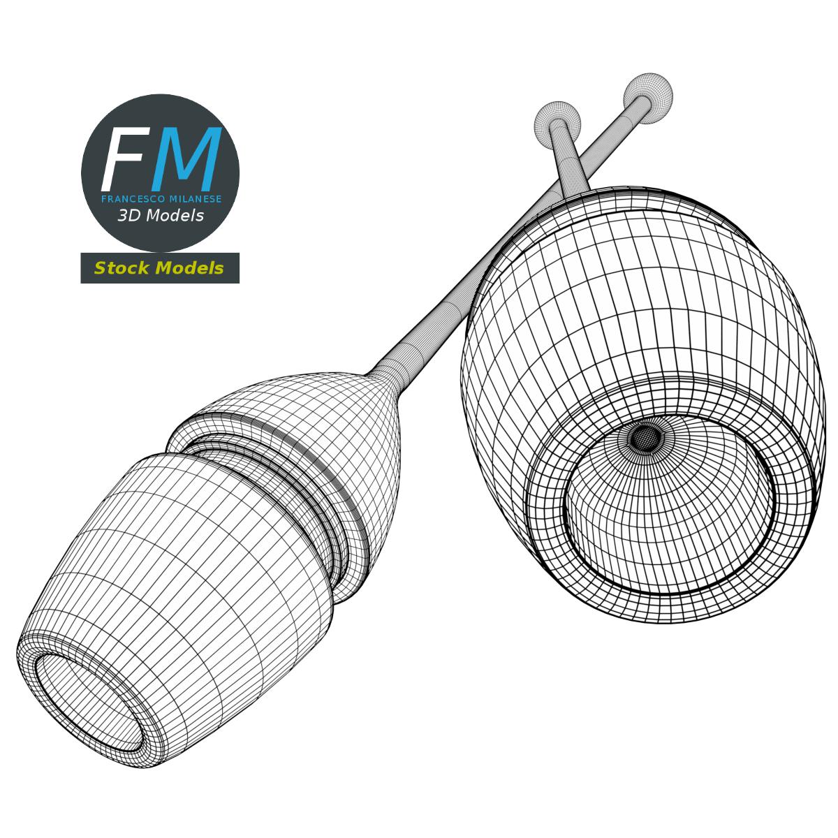 3D-Modell - Keulen für Rhythmische Sportgymnastik - 07