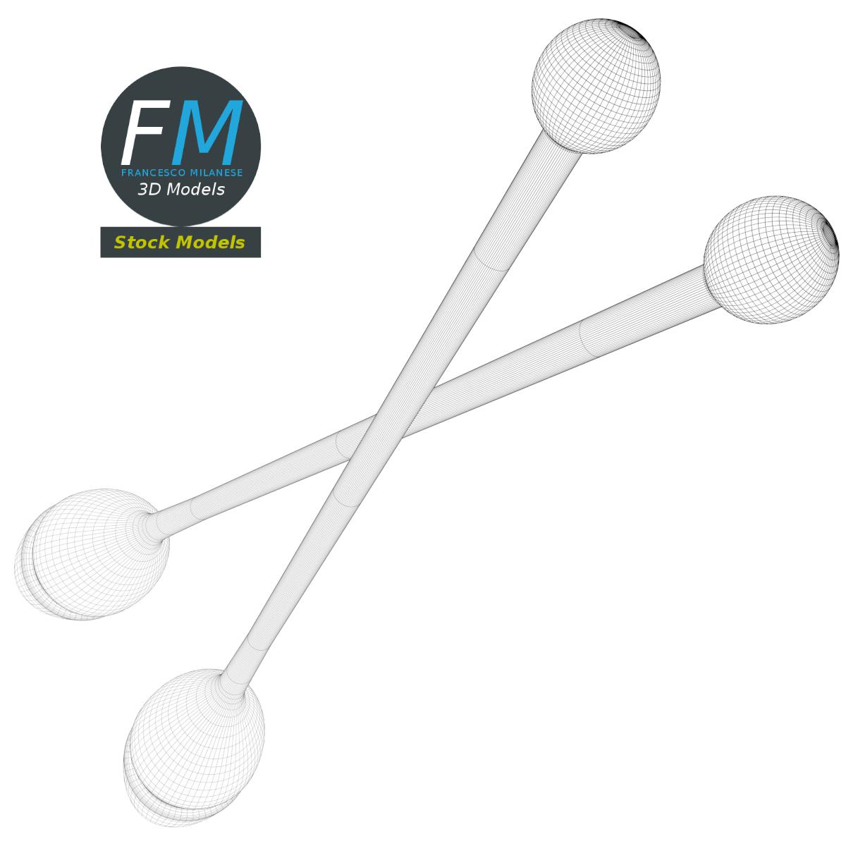 3D-Modell - Keulen für Rhythmische Sportgymnastik - 08