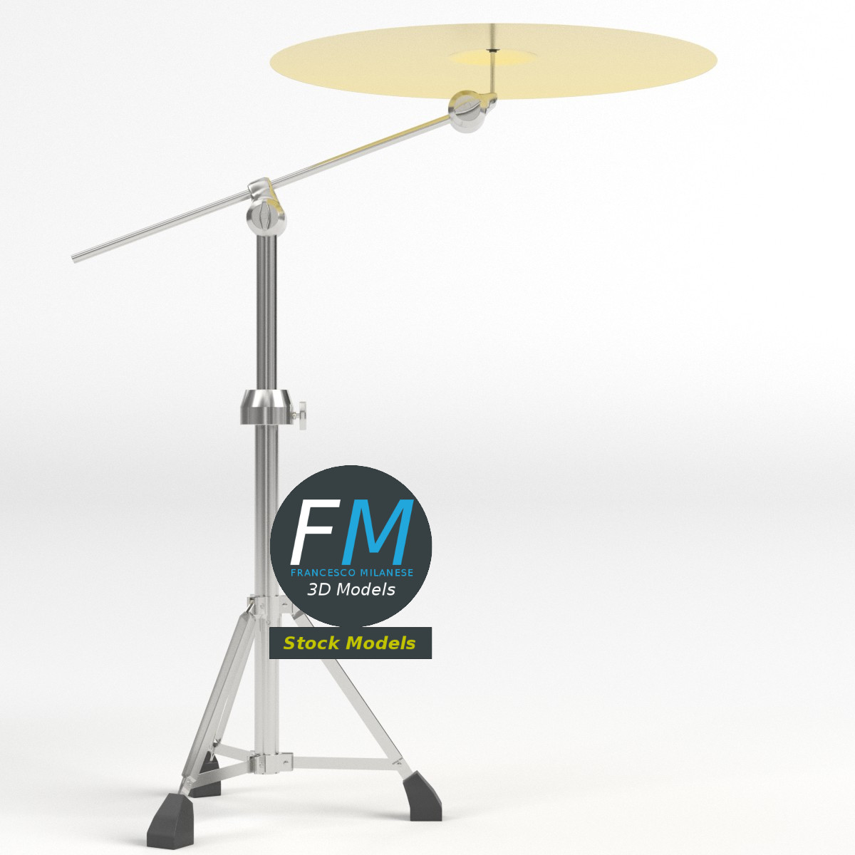 3D-Modell - Ride-Becken mit Ständer - 03