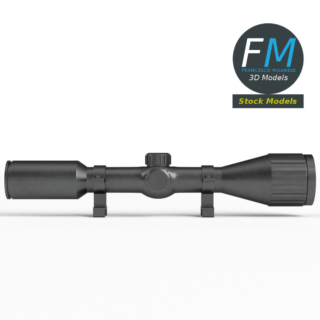 3D-Modell - Zielfernrohr für Gewehr - 04