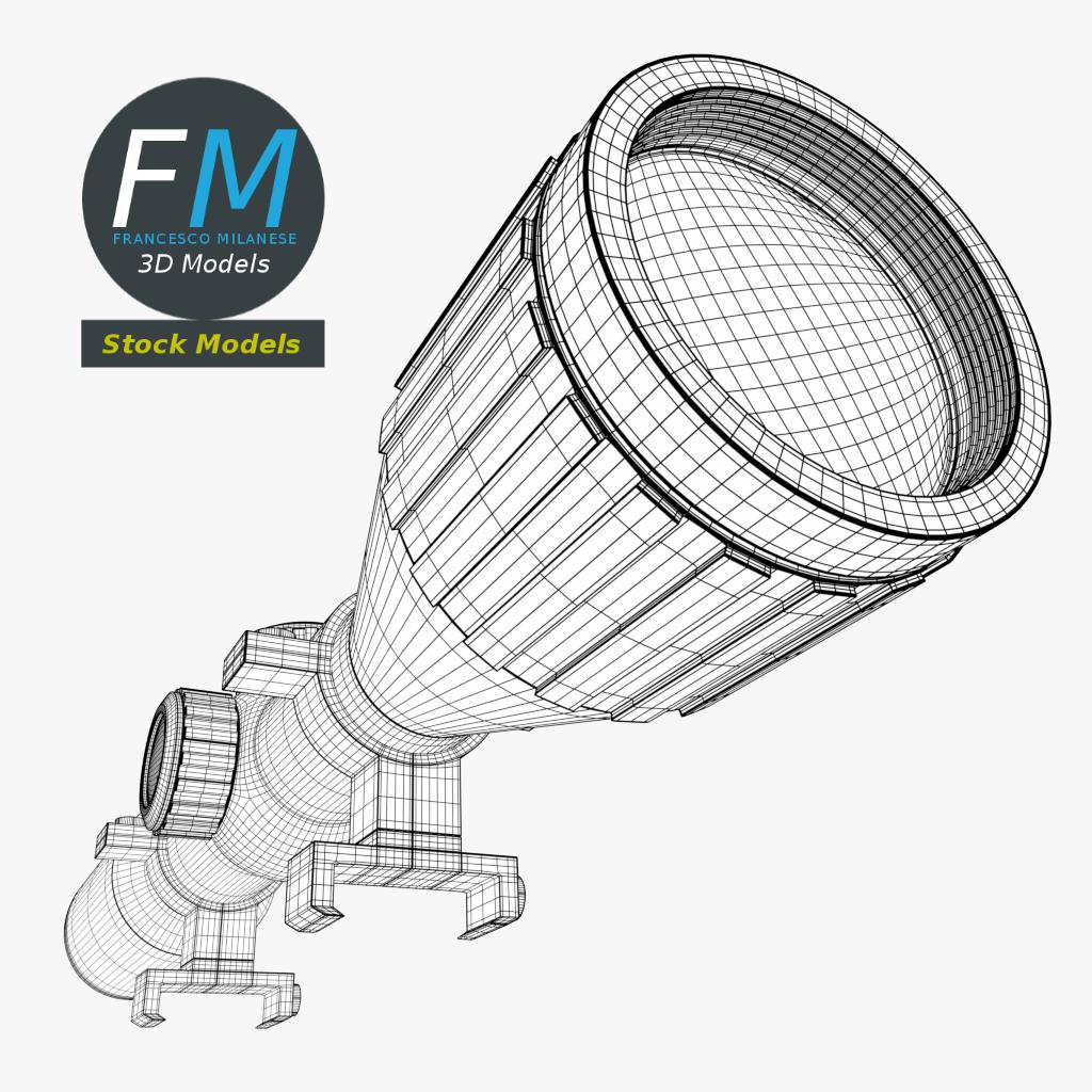 3D-Modell - Zielfernrohr für Gewehr - 07