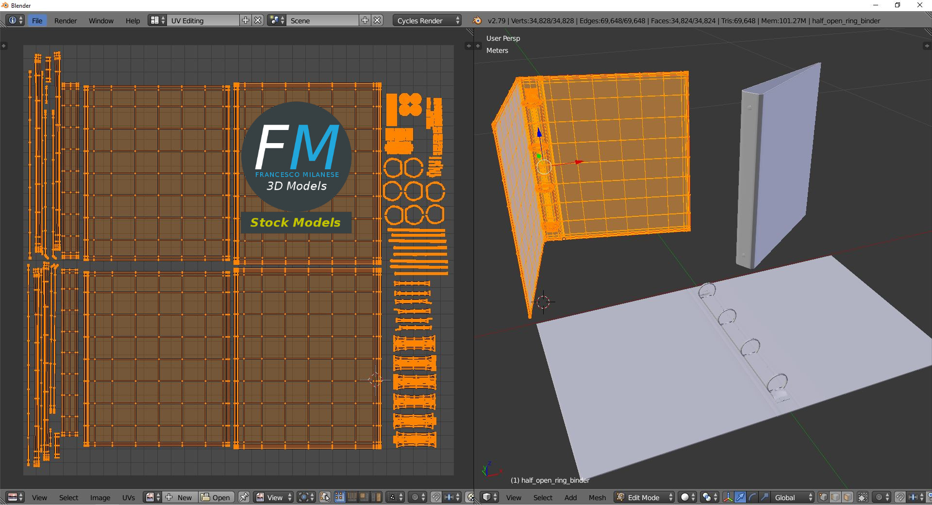 3D-Modell - Ringordner - 10