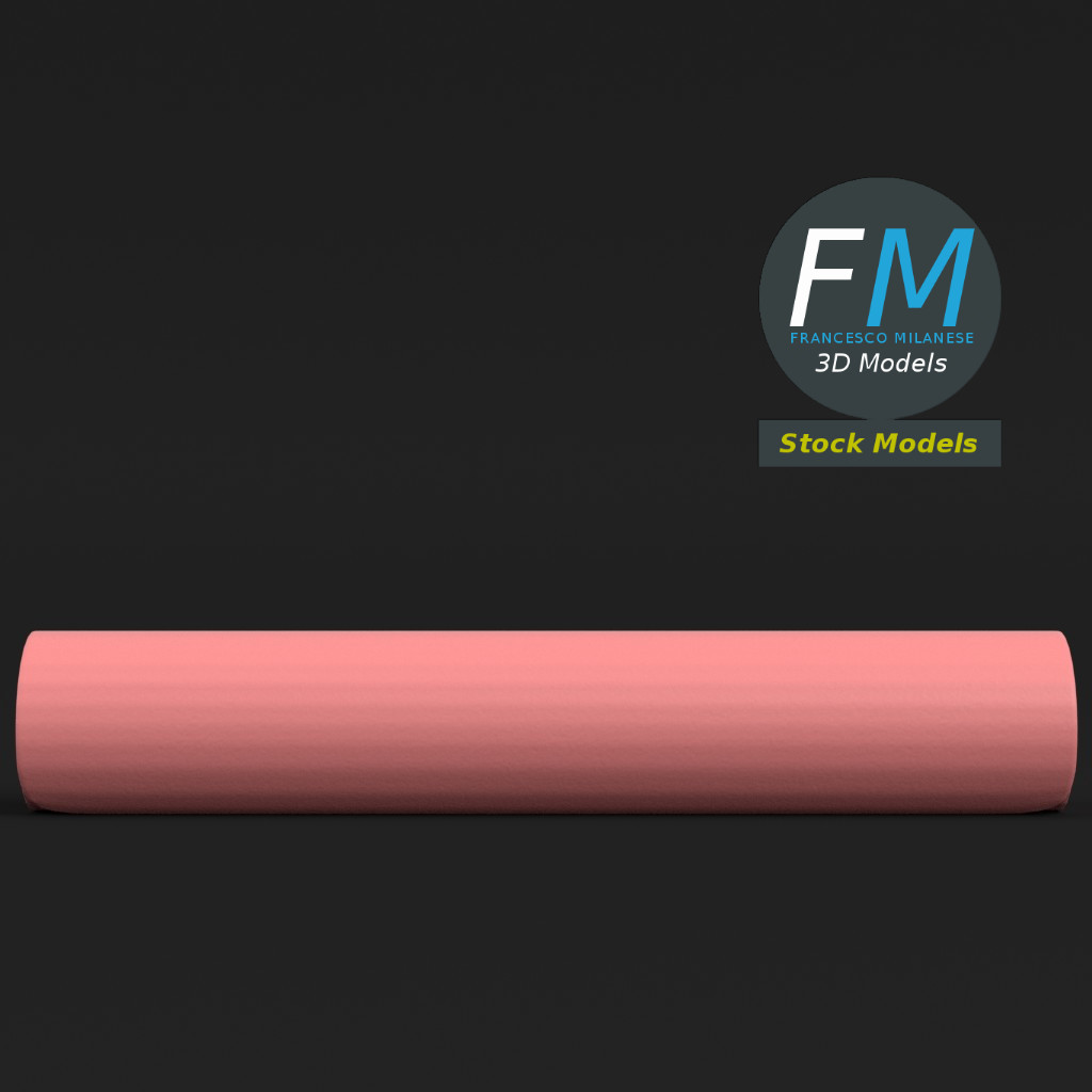 3D-Modell - Aufgerollte Yogamatte - 04