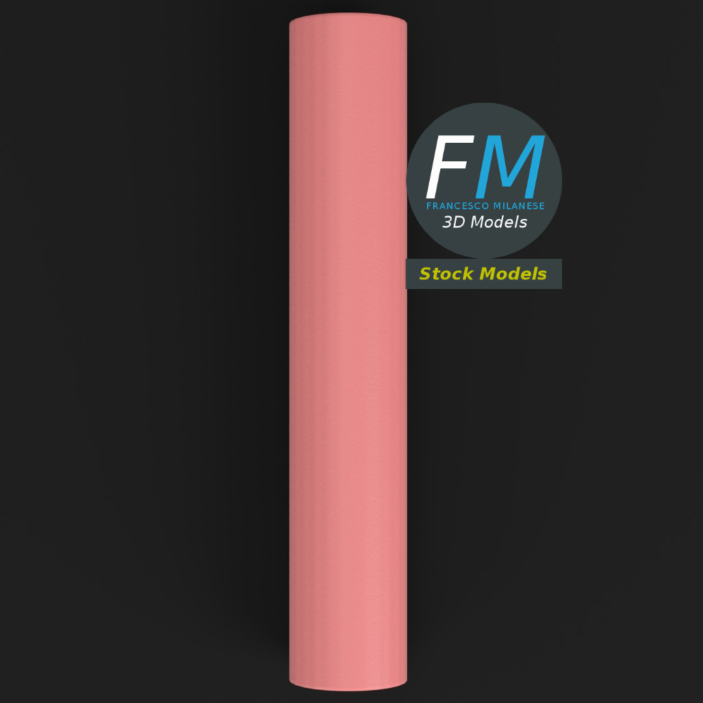 3D-Modell - Aufgerollte Yogamatte - 06