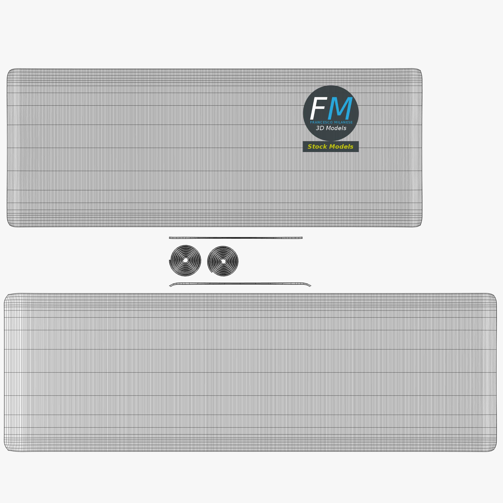 3D-Modell - Aufgerollte Yogamatte - 11 3D-Modell - Aufgerollte Yogamatte - 11