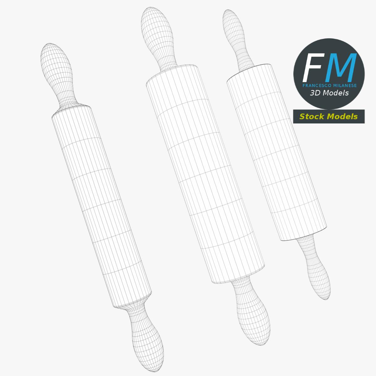 3D-Modell - Nudelhölzer - 07