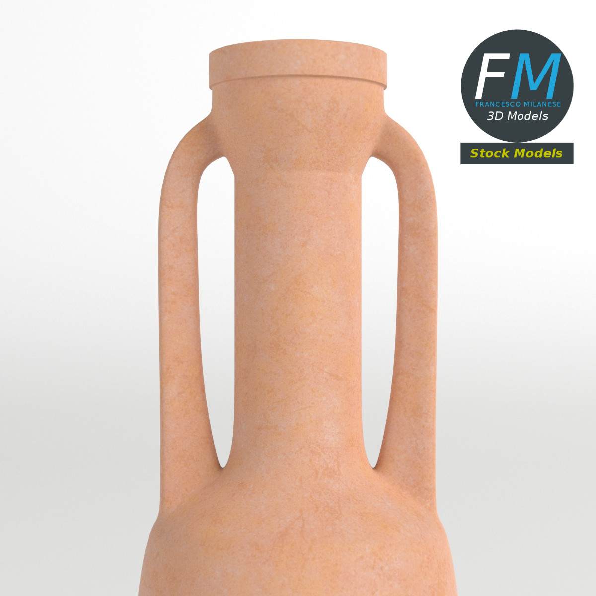 3D-Modell - Römische Amphore auf Ständer - 03