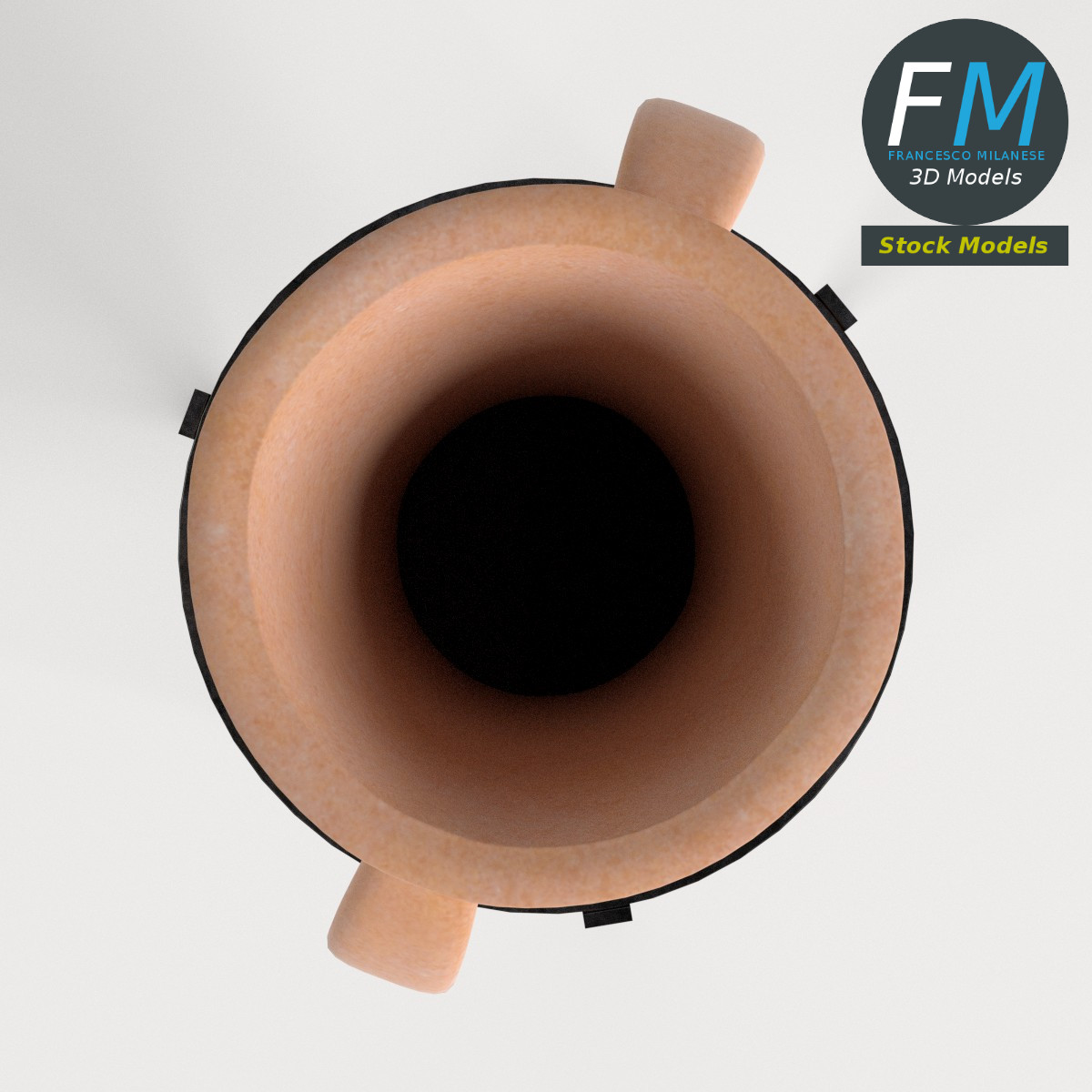 3D-Modell - Römische Amphore auf Ständer - 06