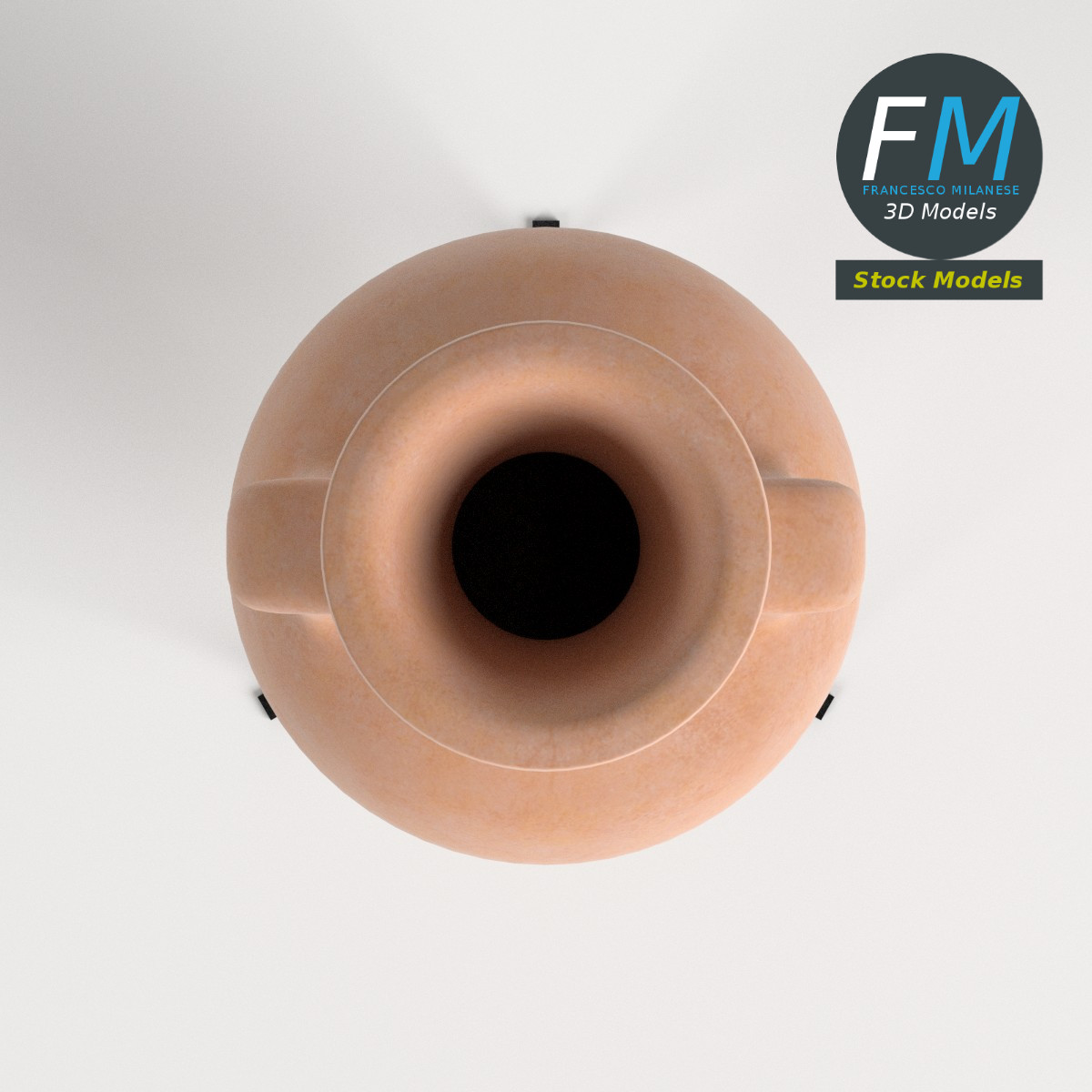 3D-Modell - Römische Amphore auf Ständer - 06
