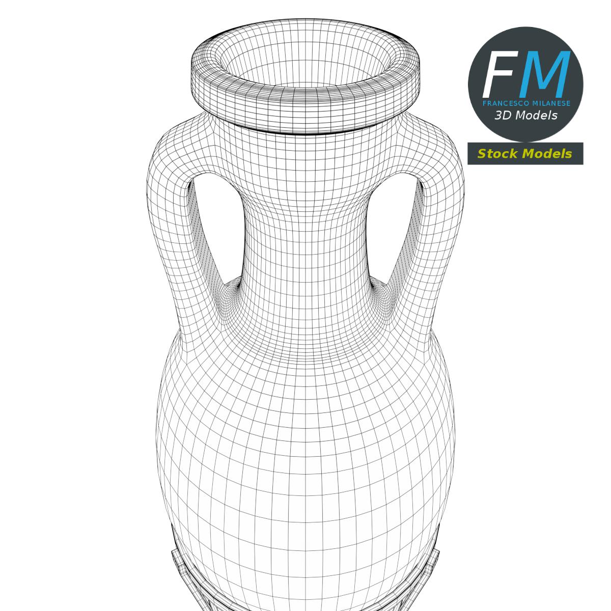 3D-Modell - Römische Amphore auf Ständer - 08