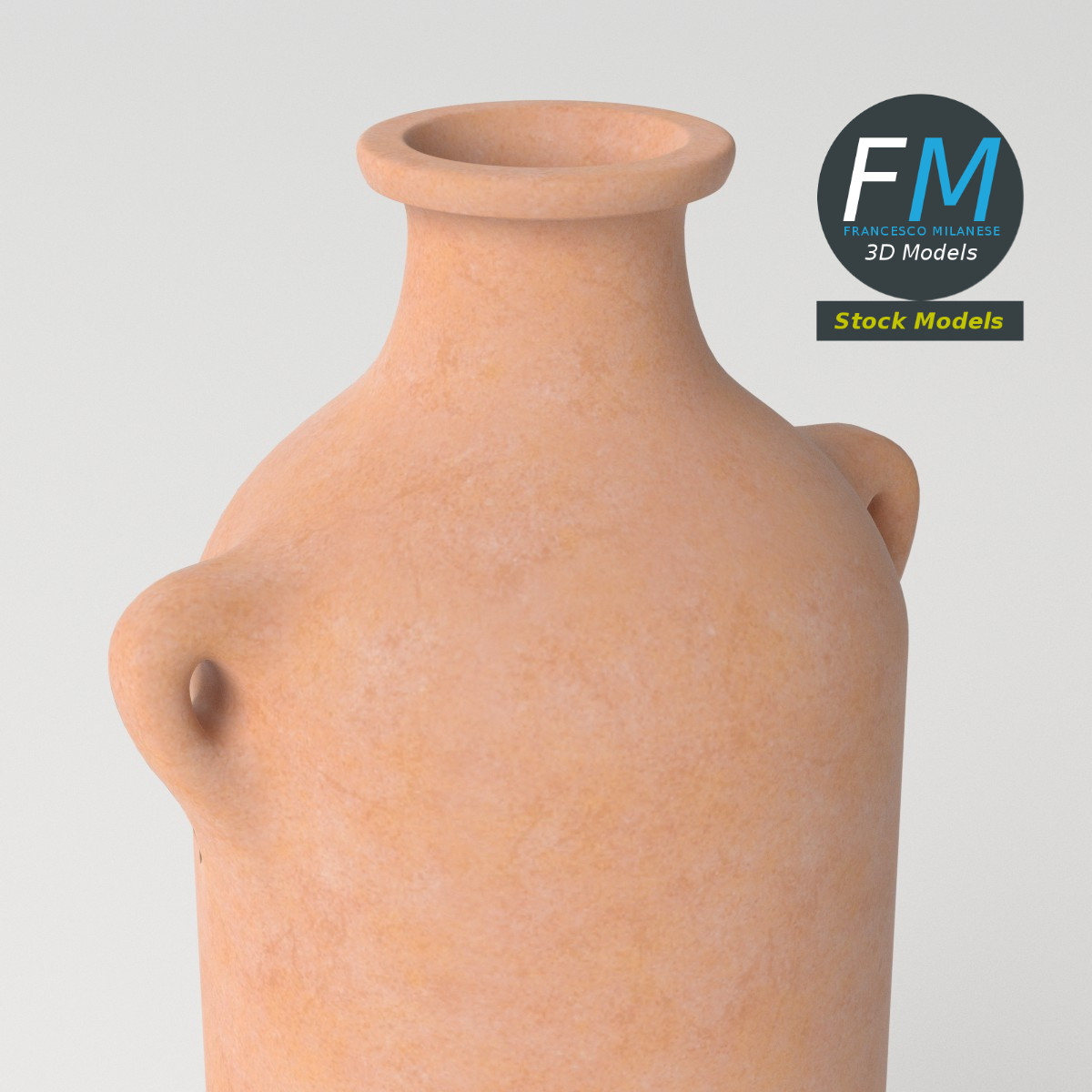 3D-Modell - Römische Amphore auf Ständer - 05