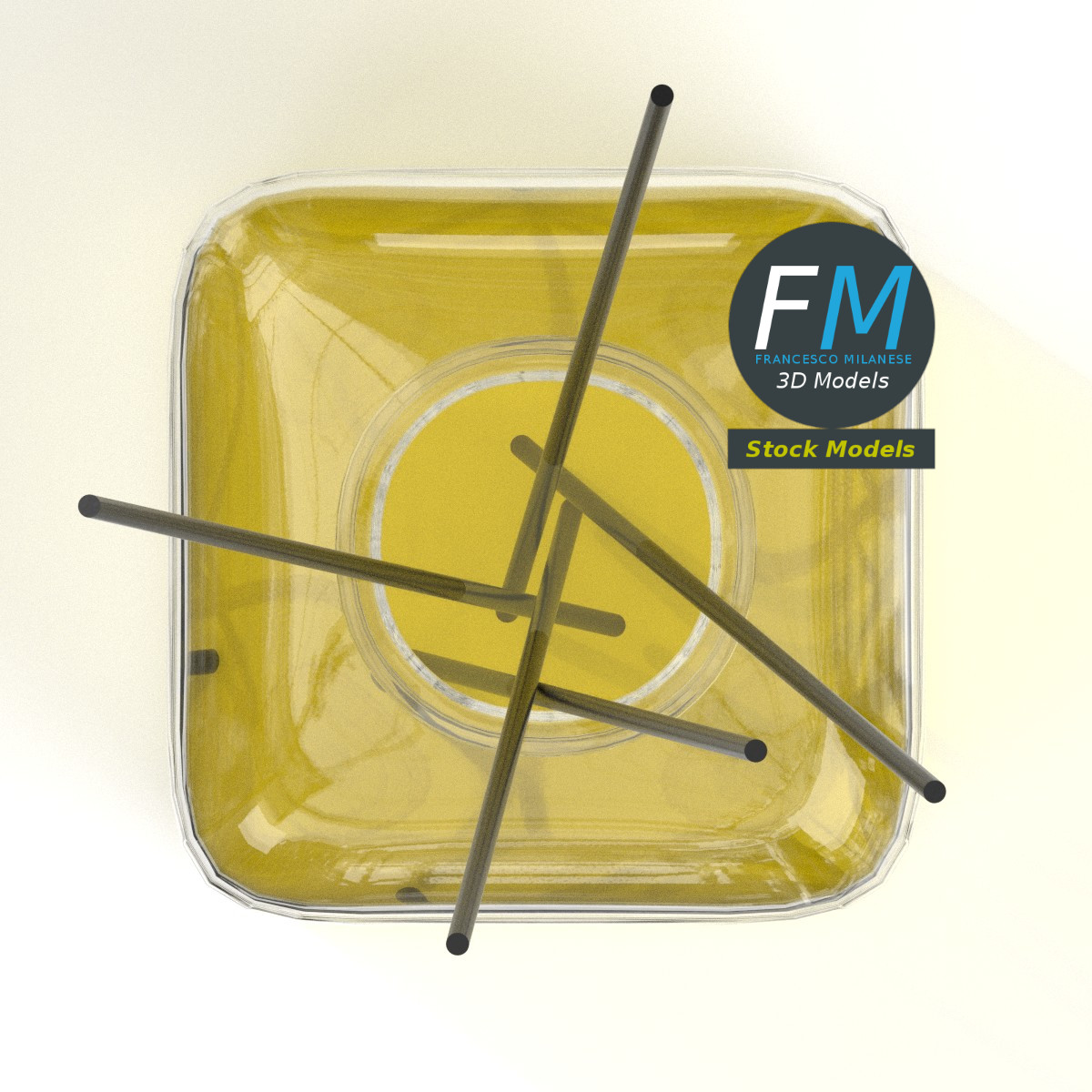 3D-Modell - Raumduft mit Duftstäbchen - 06