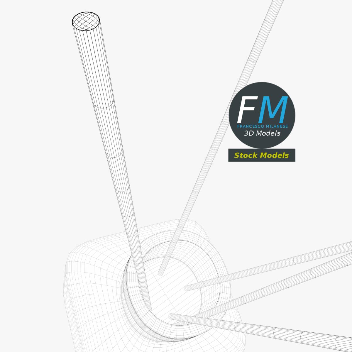 3D-Modell - Raumduft mit Duftstäbchen - 08