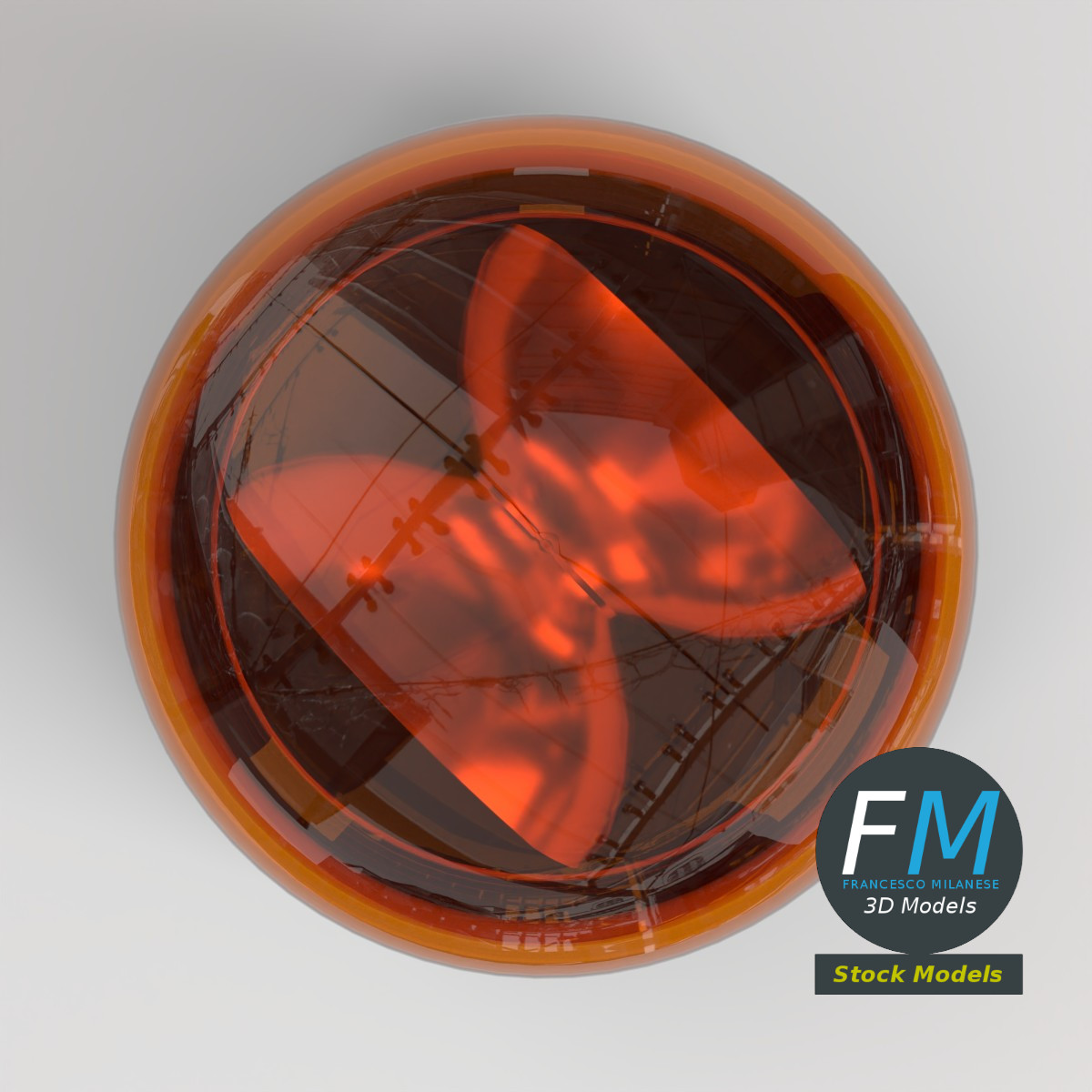 3D-Modell - Rotierende Warnleuchte - 06