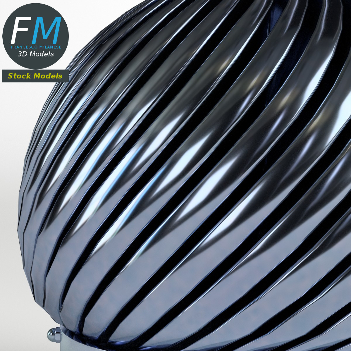 3D-Modell - Drehbarer Schornsteinaufsatz - 03
