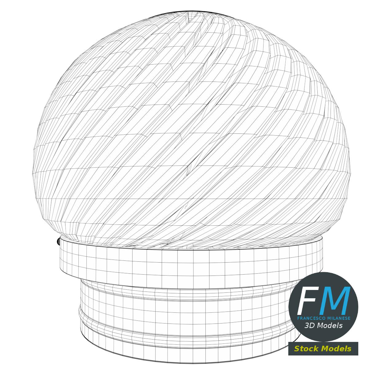 3D-Modell - Drehbarer Schornsteinaufsatz - 07