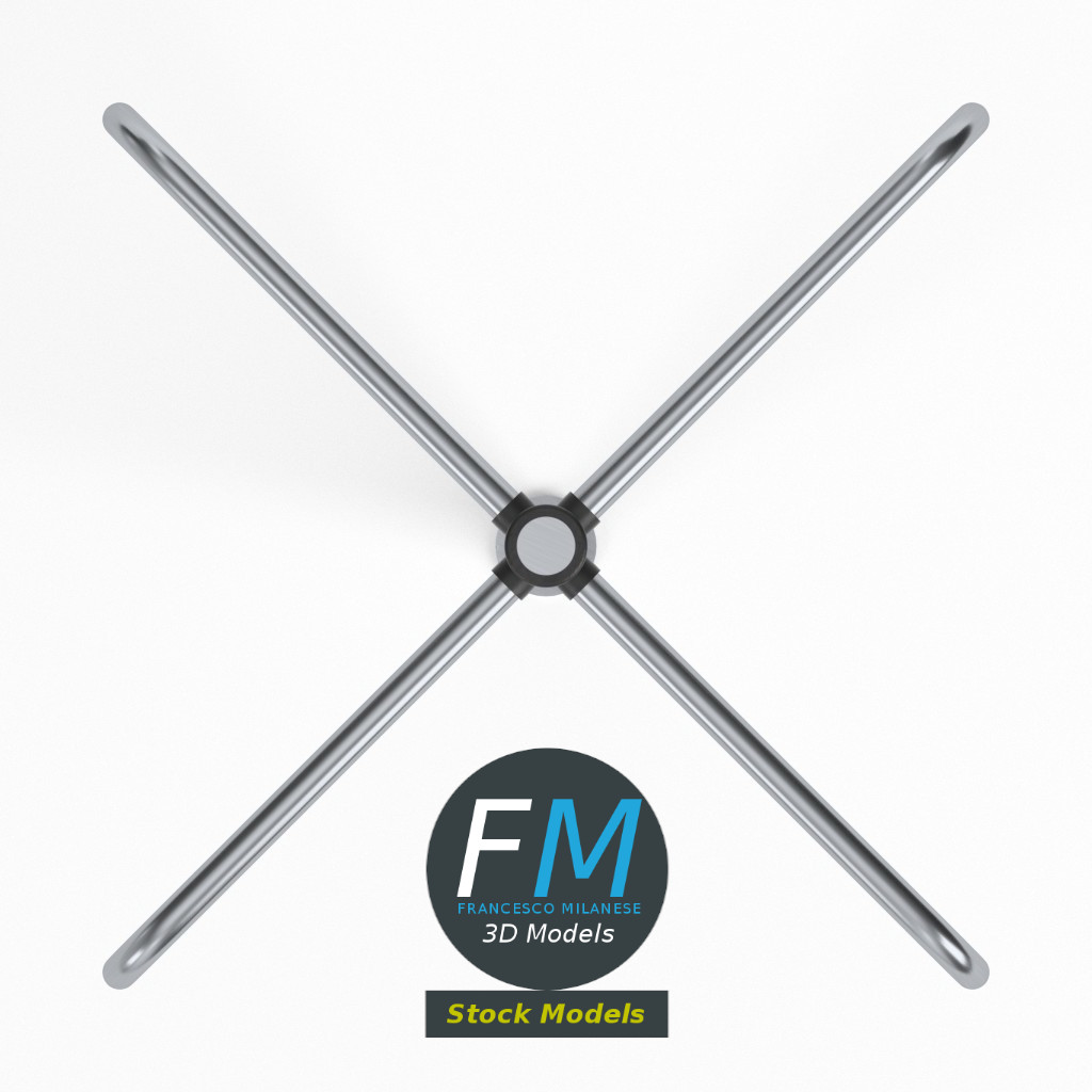 3D-Modell - Drehbares Drehkreuz - 06