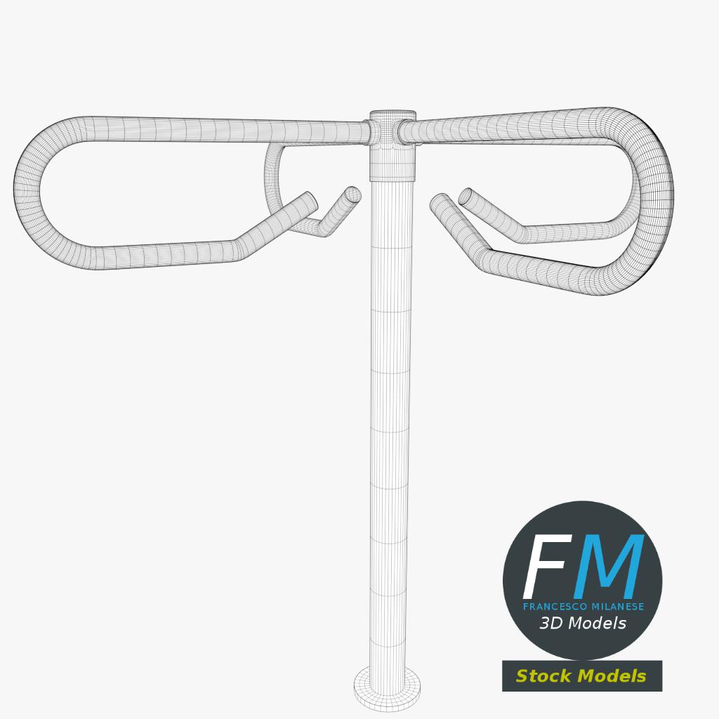 3D-Modell - Drehbares Drehkreuz - 07