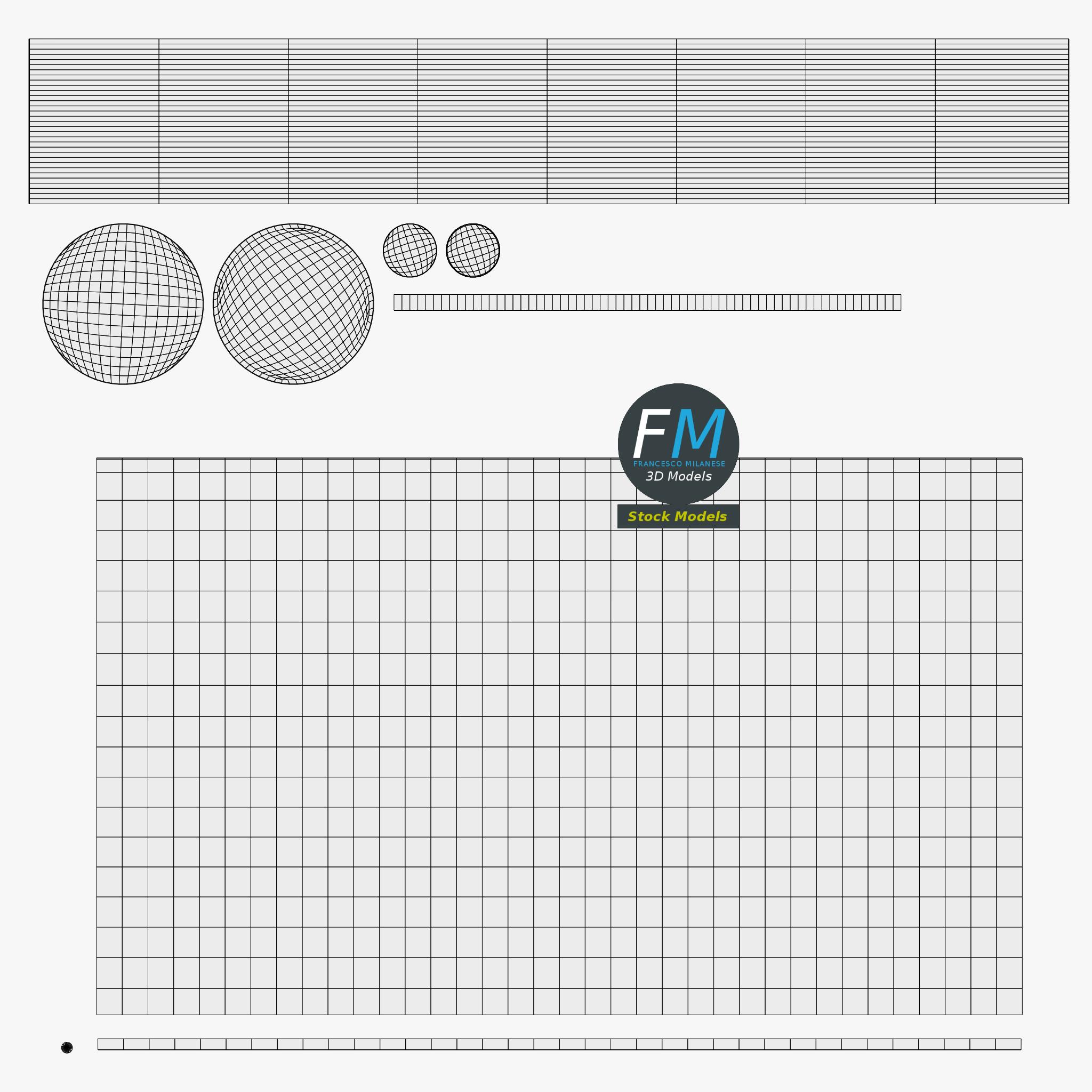 3D-Modell - Kugelförmige Gartenleuchte - 11 3D-Modell - Kugelförmige Gartenleuchte - 11