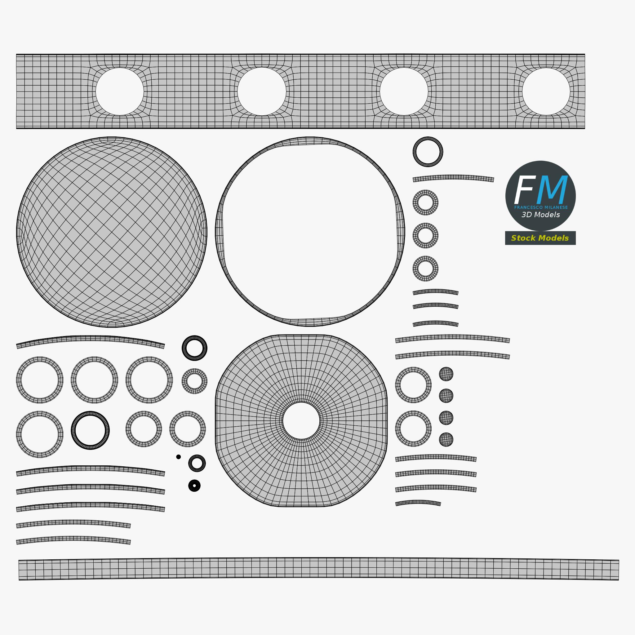 3D модель - Круглая распределительная коробка - 11