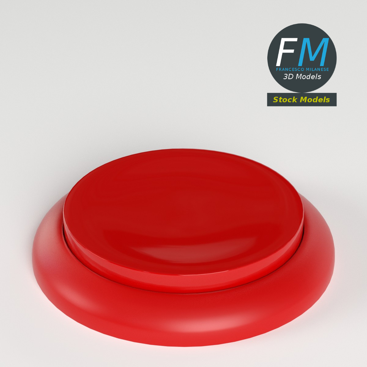 3D-Modell - Runder Druckknopf - 02