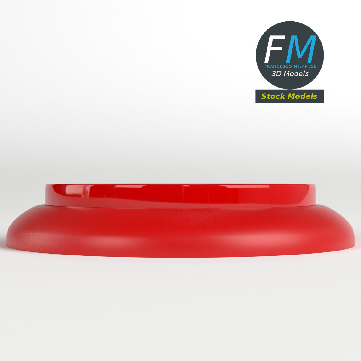 3D-Modell - Runder Druckknopf - 03