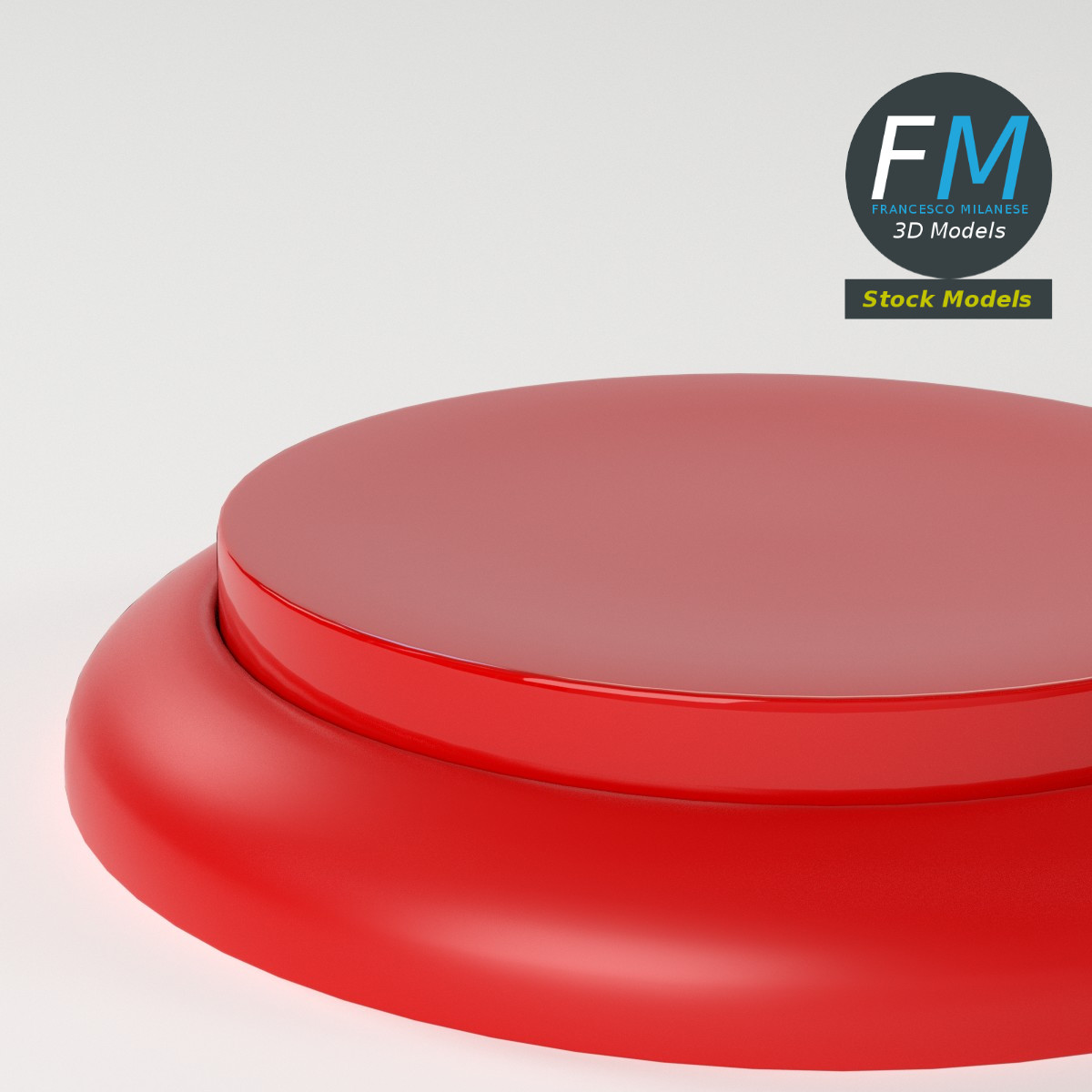 3D-Modell - Runder Druckknopf - 05