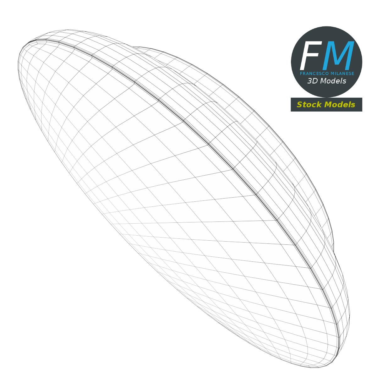 3D-Modell - Runder Druckknopf - 08