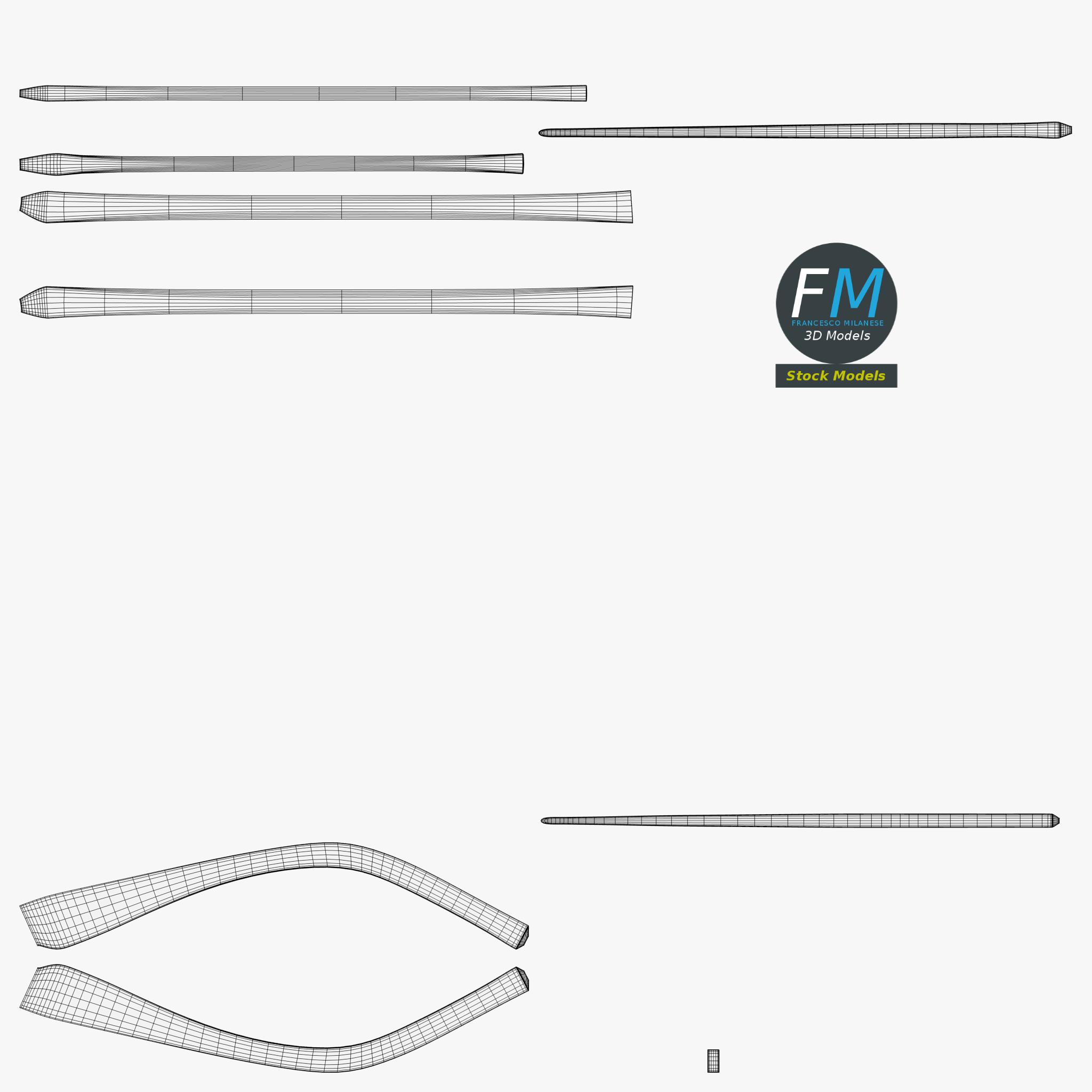 3D-Modell - Runde Brille - 12
