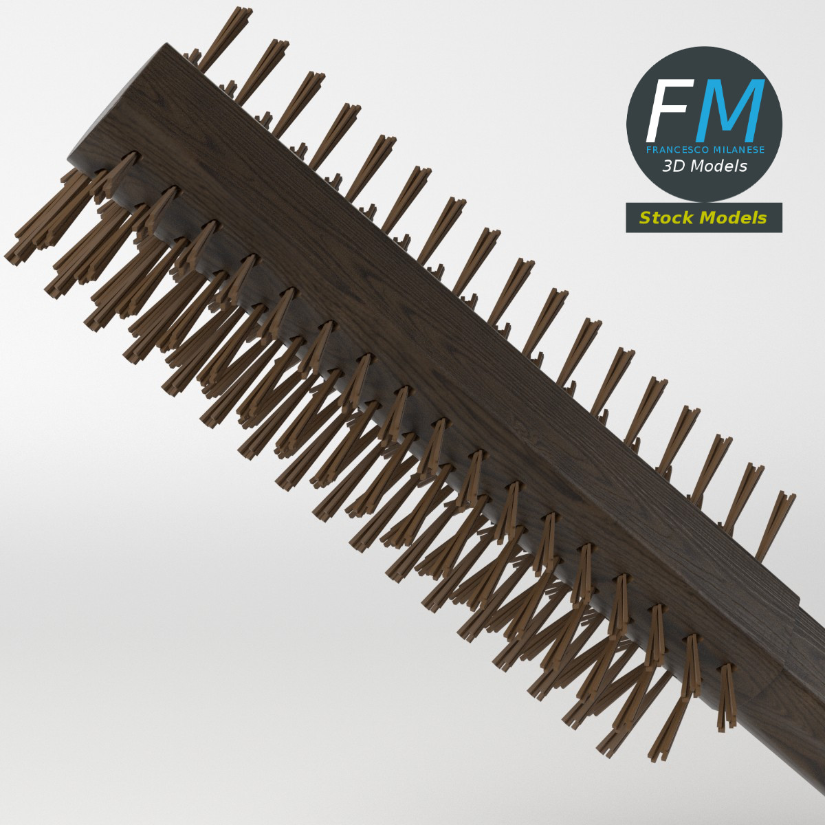3D-Modell - Runde Haarbürste - 05