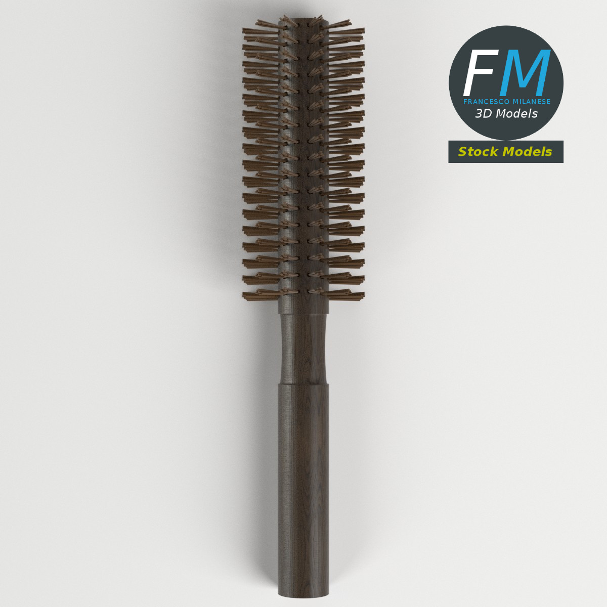 3D-Modell - Runde Haarbürste - 06