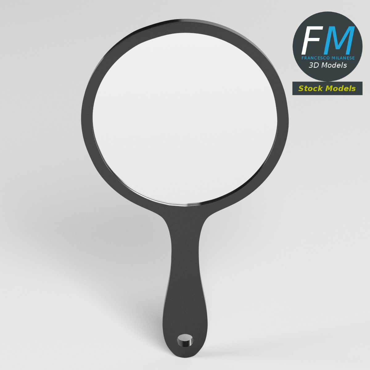 3D-Modell - Runder Handspiegel - 02